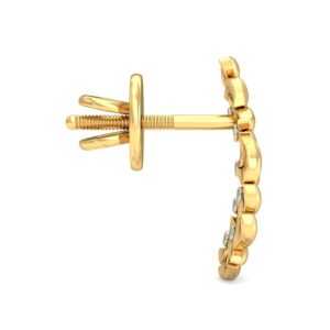916 Gold Simple Earring BERP028