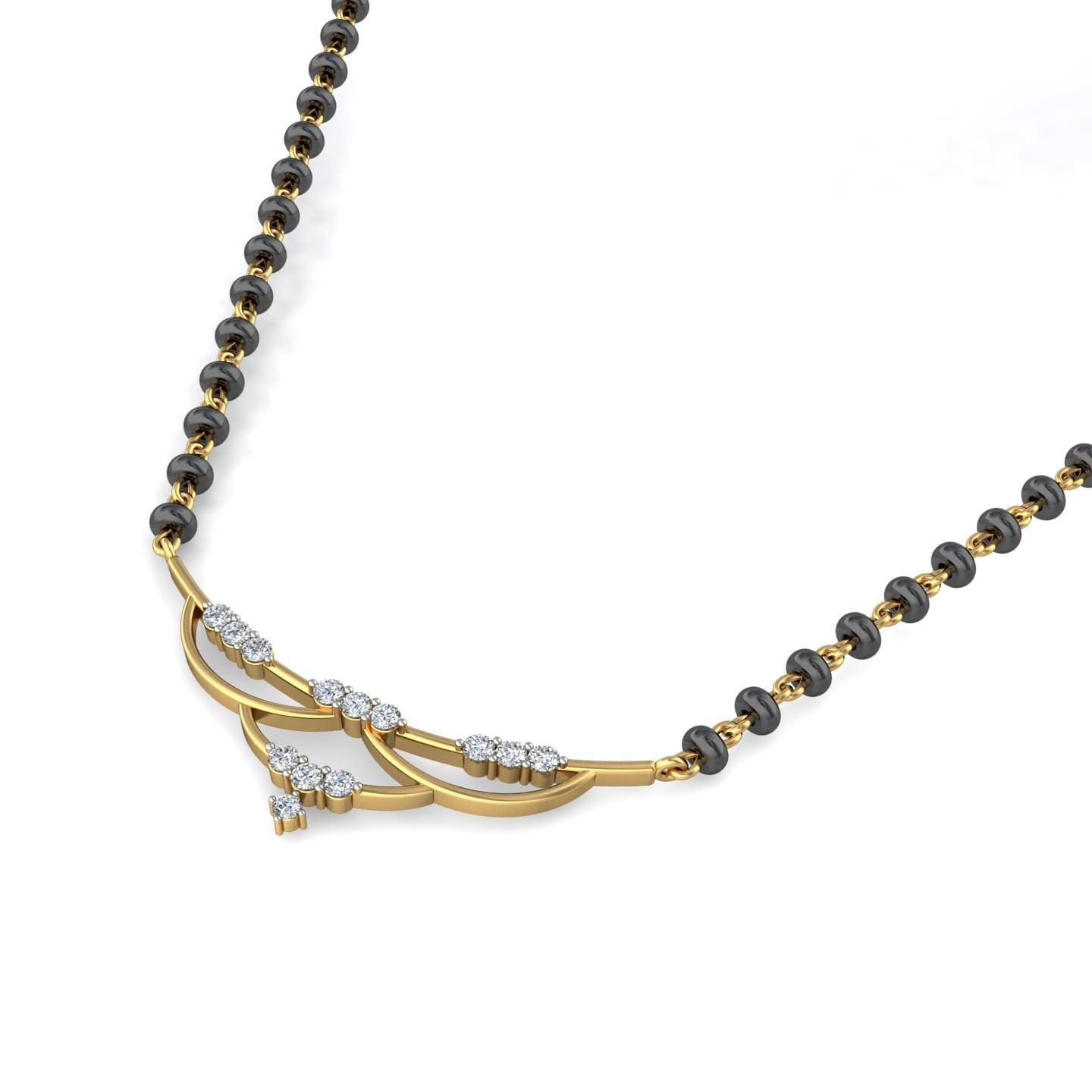 18K Gold Delite Mangalsutra BMS015 - Image 4