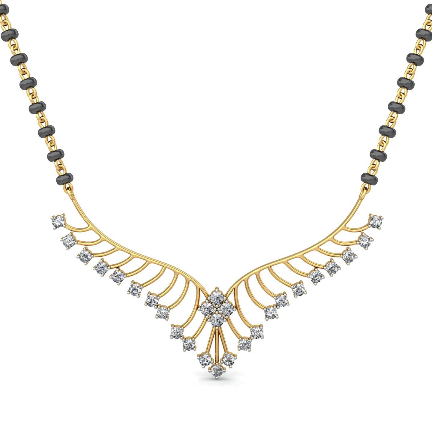 18K Gold Charm Mangalsutra BMS007