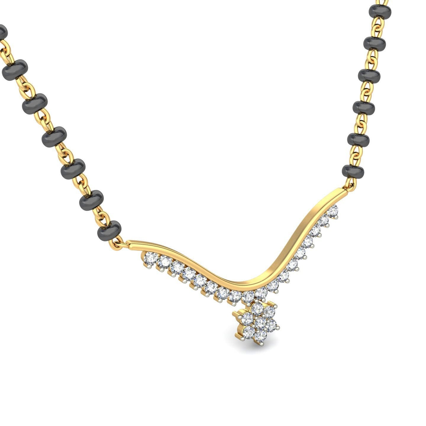 18K Gold Classic Mangalsutra BMS005 - Image 4
