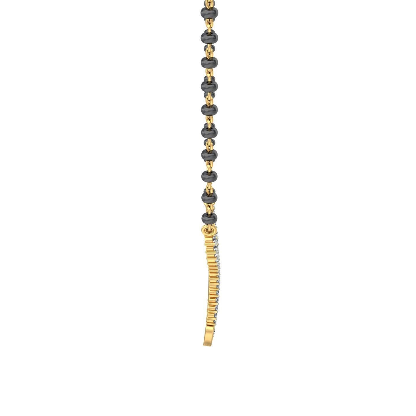 18K Gold Modern Mangalsutra BMS004 - Image 3