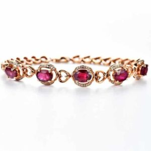 18k ruby bracelet oval 2.22 cts by freesiaos