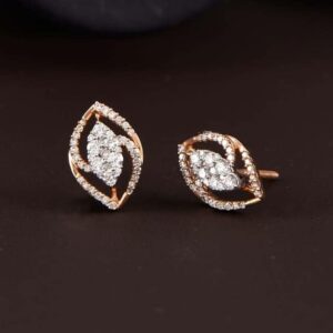 18kt Rost gold earrings