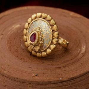 22k Jadtar Ring Antique