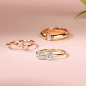 18kt Rose Diamond Ring