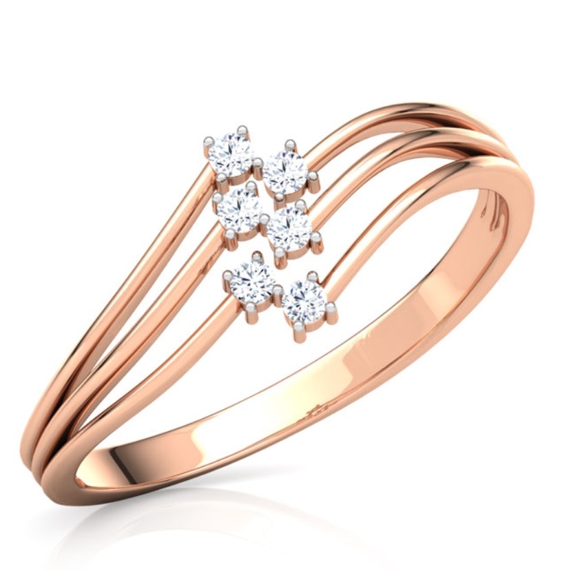 18k Diamond Ring For women