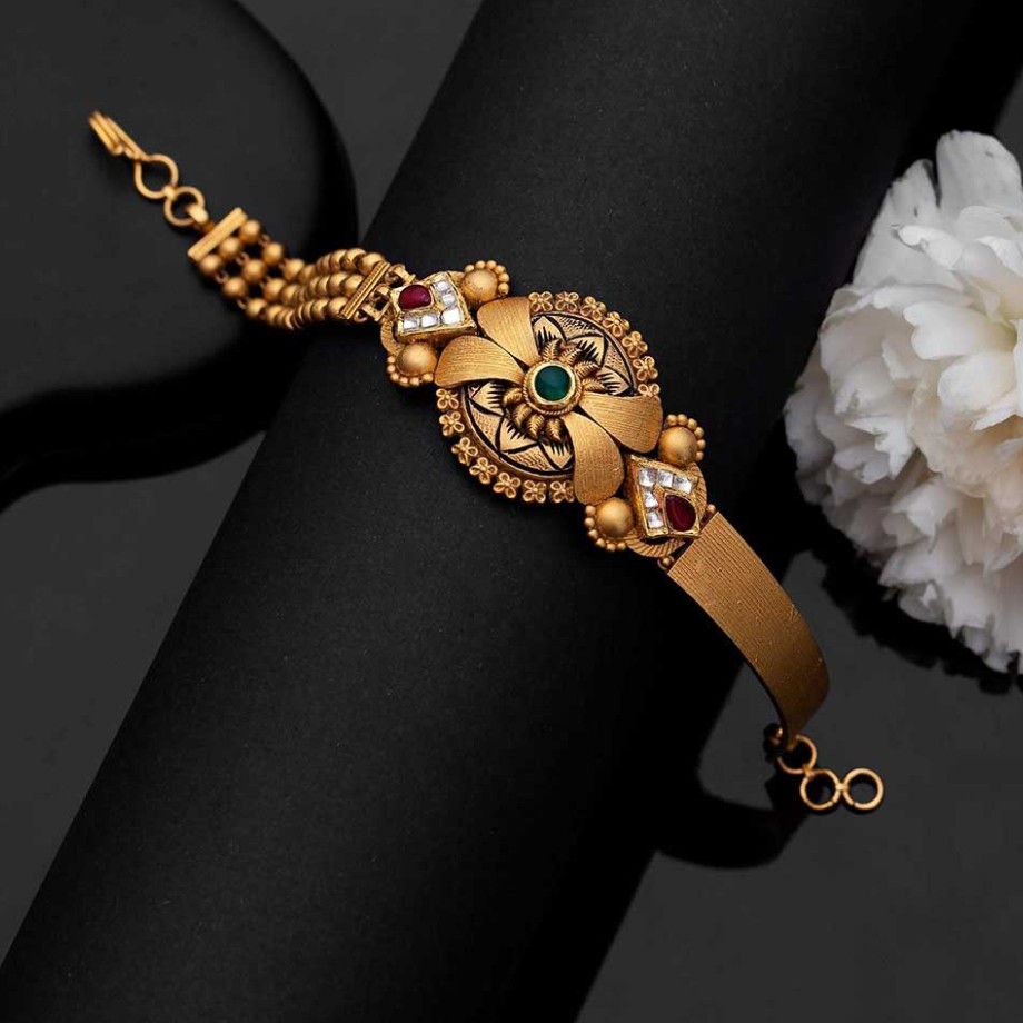 22k Gold Jadtar bracelet women