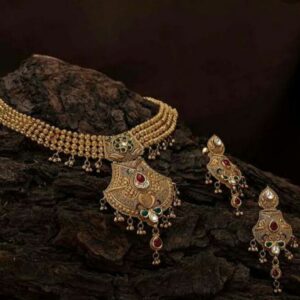 916 Gold Jadtar set