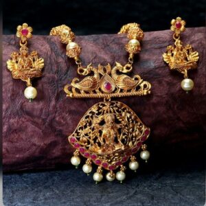 22kt gold jadtar  set