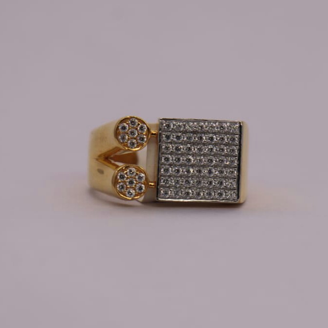 916 gold diamond rings