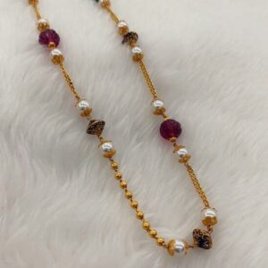 22 kt gold fancy chain