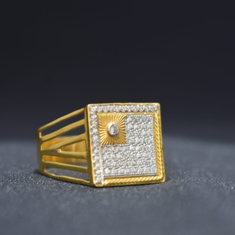 916 Gold Designer Ring For Men MK-R24