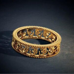 916 Gold Om Design Bangle Kada MK-B01