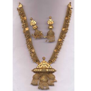 22Kt Gold Antique Bridal Hanihar PJ-N012