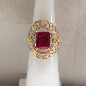 22 CRT 916 Hallmark Colour Stone Ring