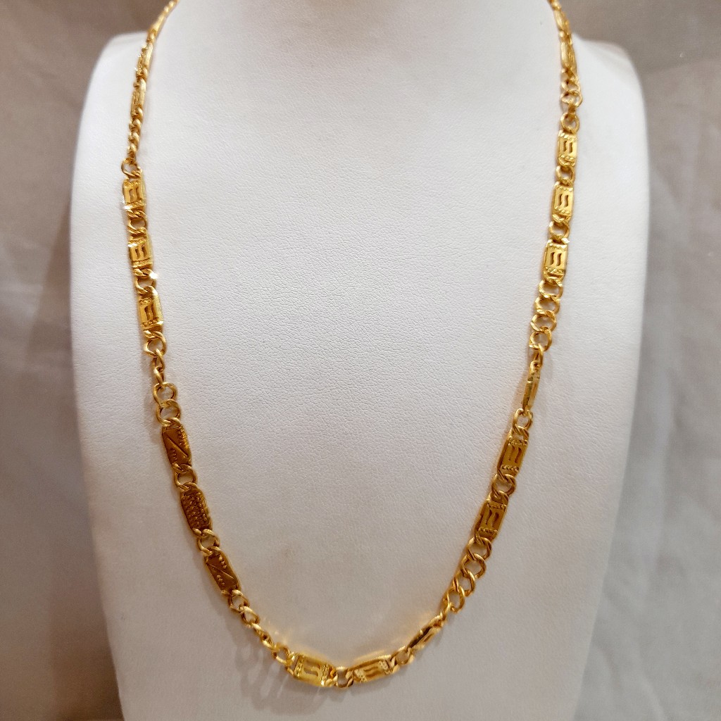 22 CRT 916 Hallmark Gents Nawabi Chain