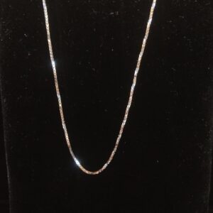 18 CRT Hallmark White Gold Chain