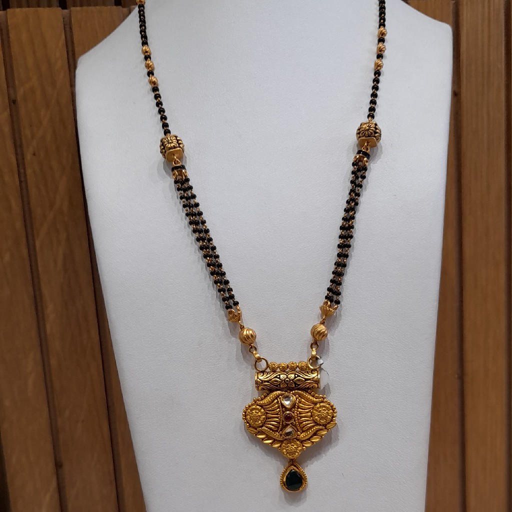91.6 22kt antique mangalsutra - Image 2