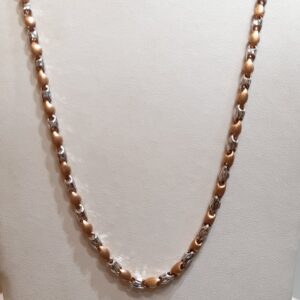 18kt fancy rose chain