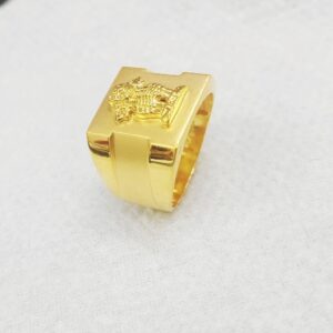 Gold satyamev jayate ring