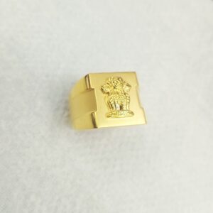 Gold satyamev jayate ring