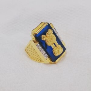 Gold satyamev jayate ring