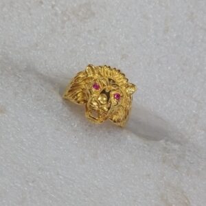 Gold tiger ring