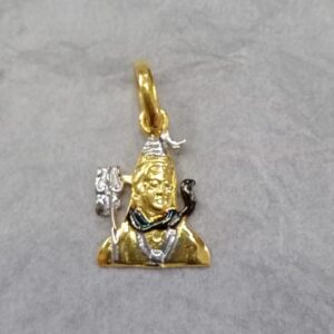 Gold pendent mahadev