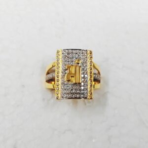 Gold cz ring
