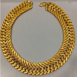 916 Gold Hallmark Broad Chain For Men