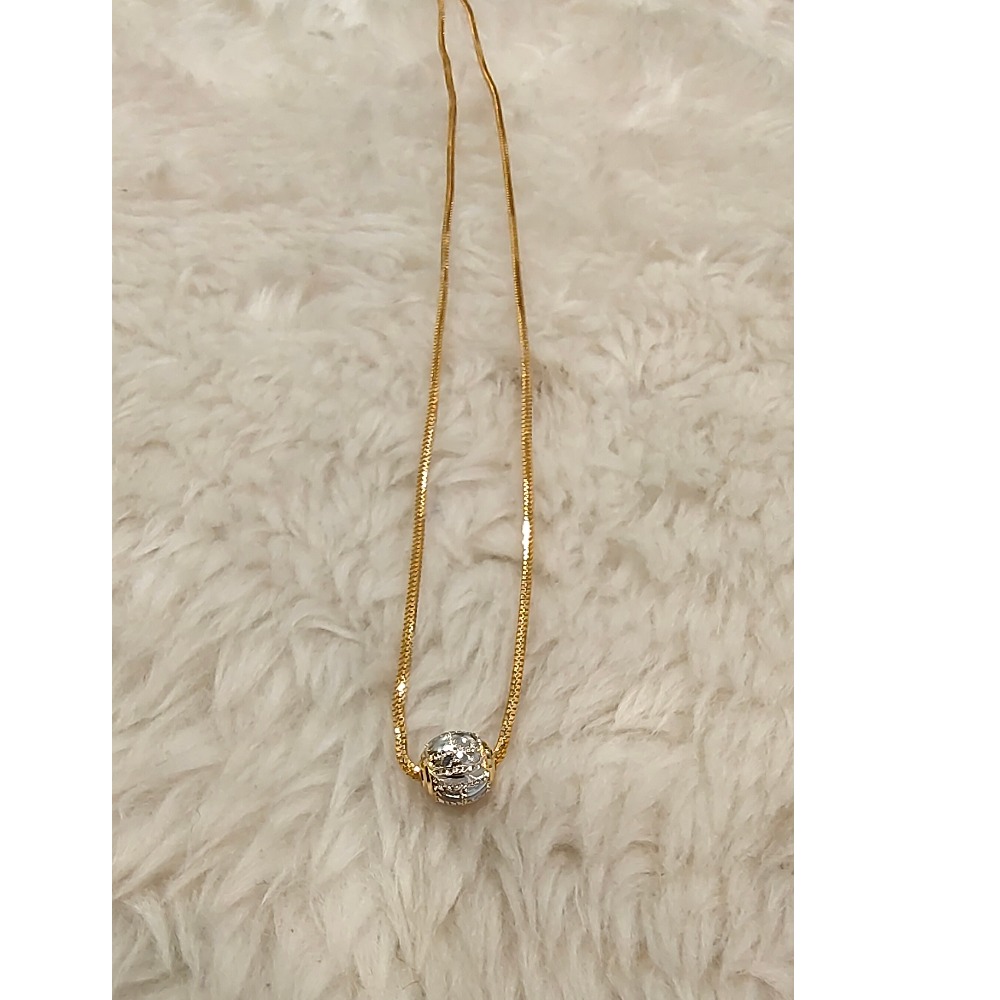 22KT Gold Trendy Women Chain BOC-C015 - Image 2