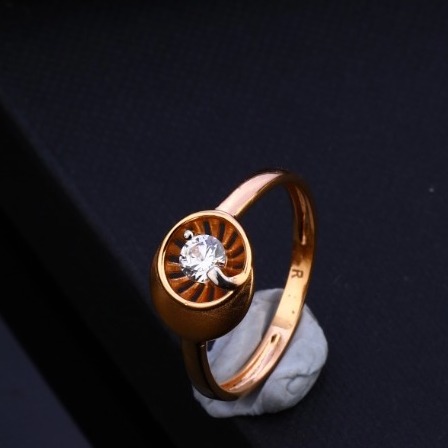 18KT Rose Gold Classic Design hallmark Ring