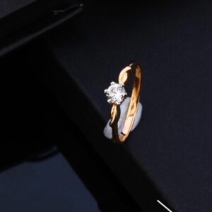 18KT Rose Gold Beautiful Small Design Hallmark Ring