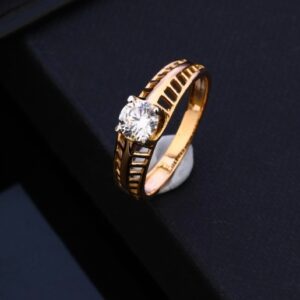 18KT Rose Gold Classic Hallmark Design Ring