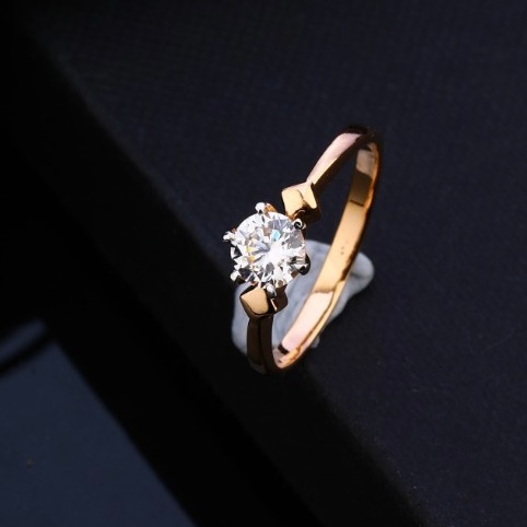 18KT Rose Hallmark Gold Diamond Ring