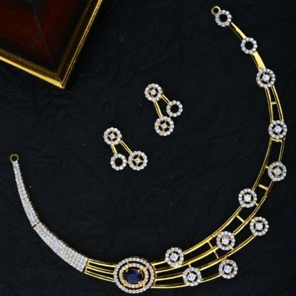 916 Gold Attractive Necklace Set GJ-699