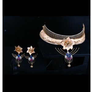 916 Gold Stylish Necklace set GJ-555