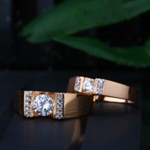 916 Gold Attractive Couple Ring GJ-R214