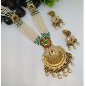 916 Gold modern necklace set gj-n022