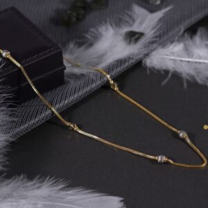 22kt gold women daily wear beautiful design chain