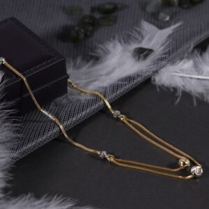 22kt gold 2layer dokiya chain
