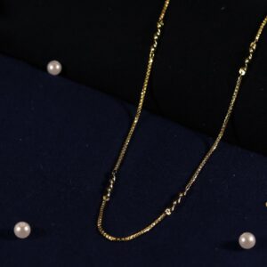 916 gold cz light weight design chain