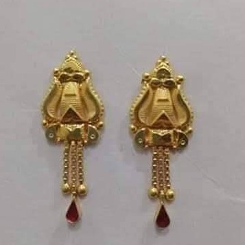 22KT Gold Hallmark Daily Wear Earring For Women