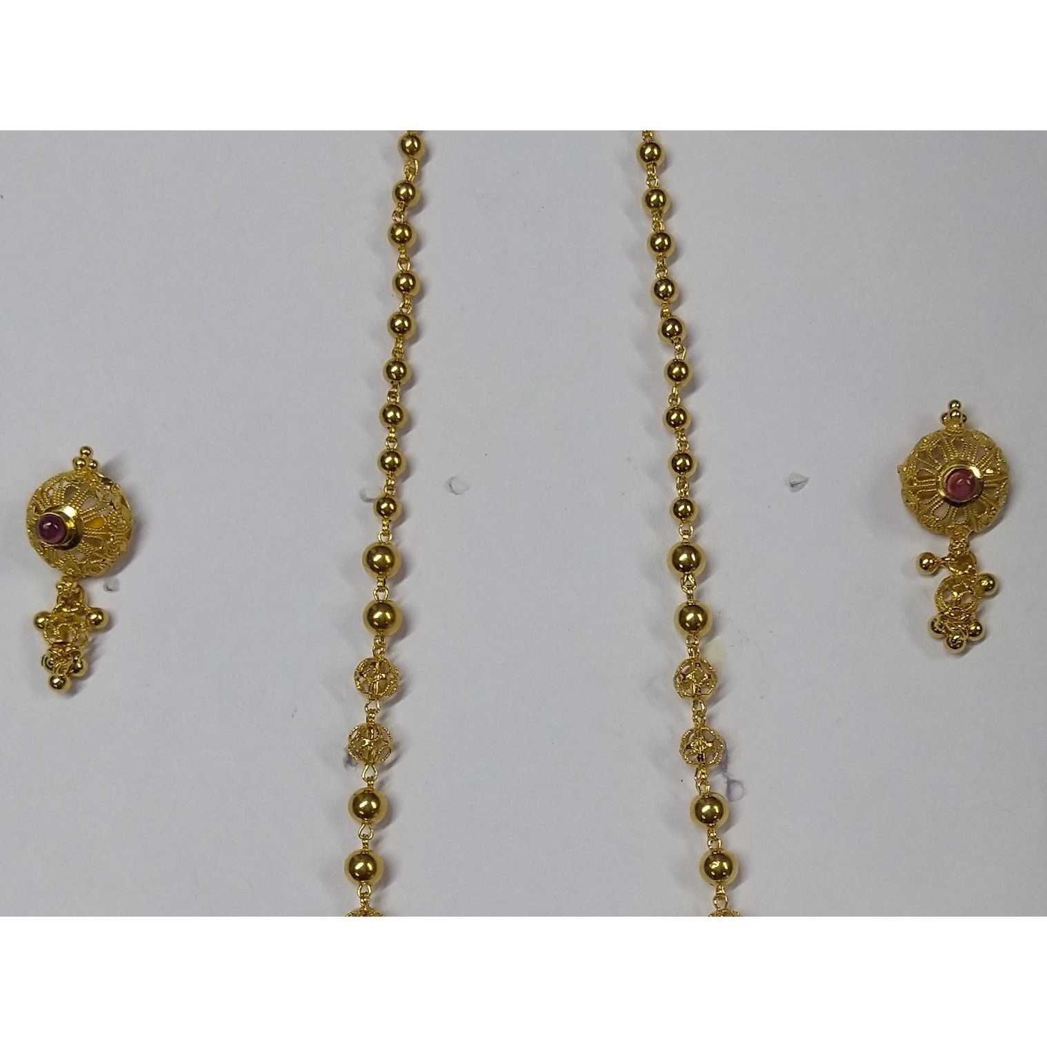 916 gold fancy Coller Dodi Pendant Set akm-ps-168 - Image 3