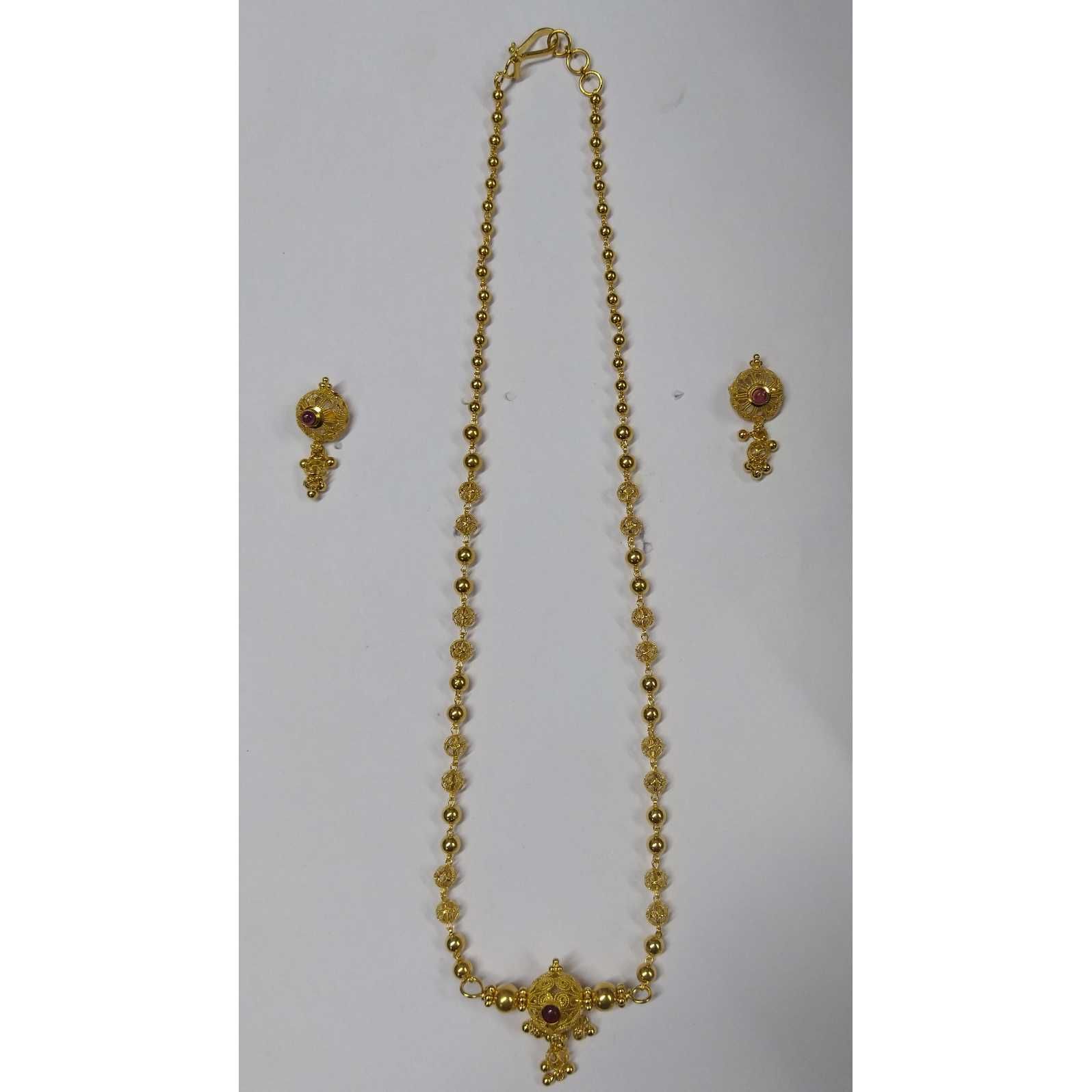 916 gold fancy Coller Dodi Pendant Set akm-ps-168
