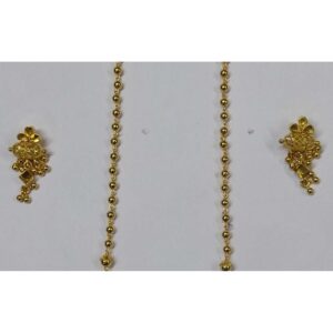 916 gold fancy Antique Jadtar Coller Dodi Pendant Set akm-ps-166
