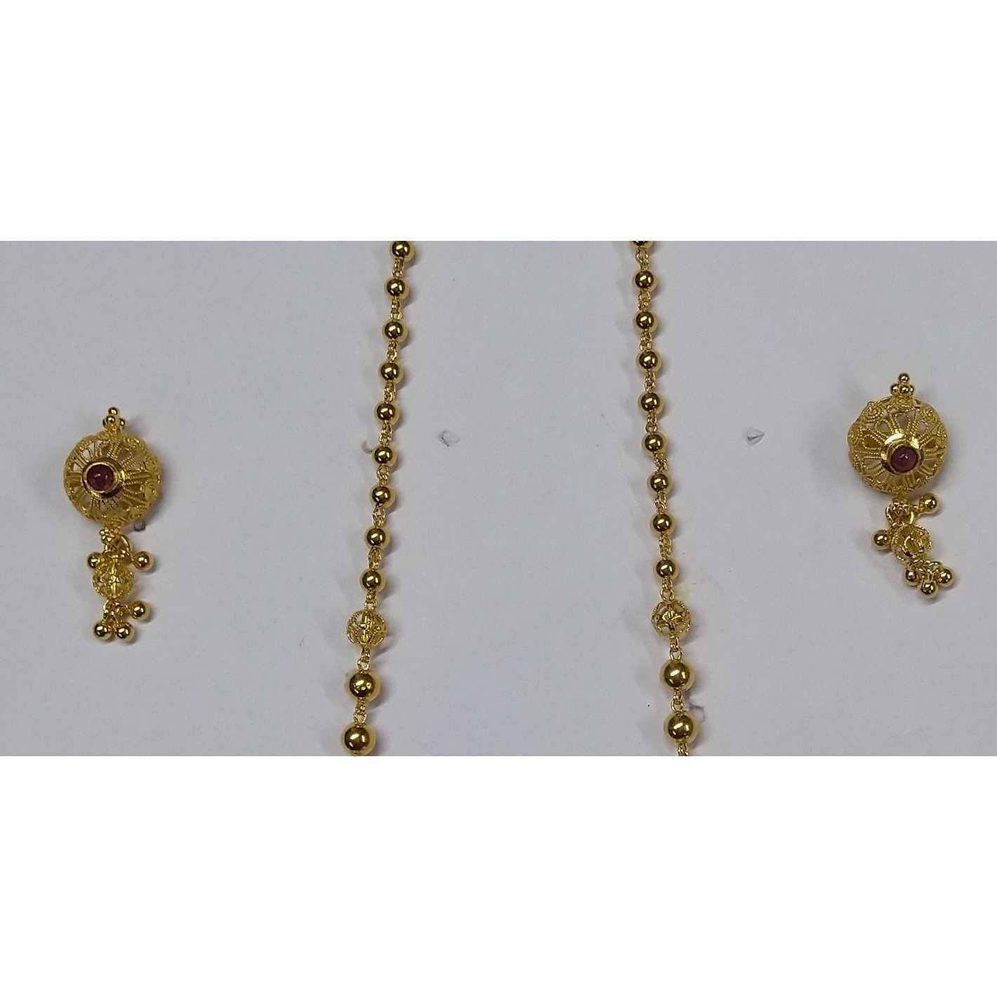 916 gold fancy Coller Dodi Pendant Set akm-ps-164 - Image 3
