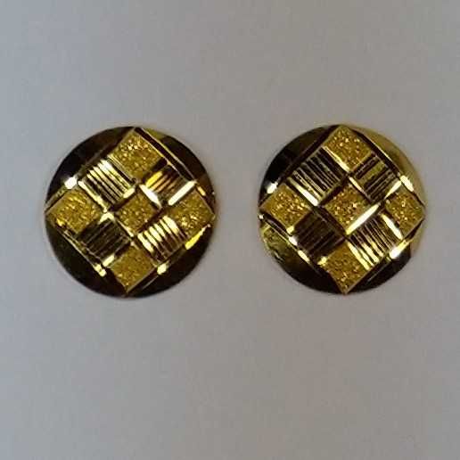 916 Gold Fancy Earrings Akm-er-154