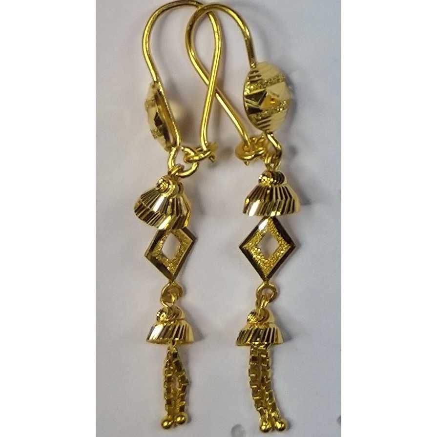 916 Gold Fancy Tardul Earrings Akm-er-109