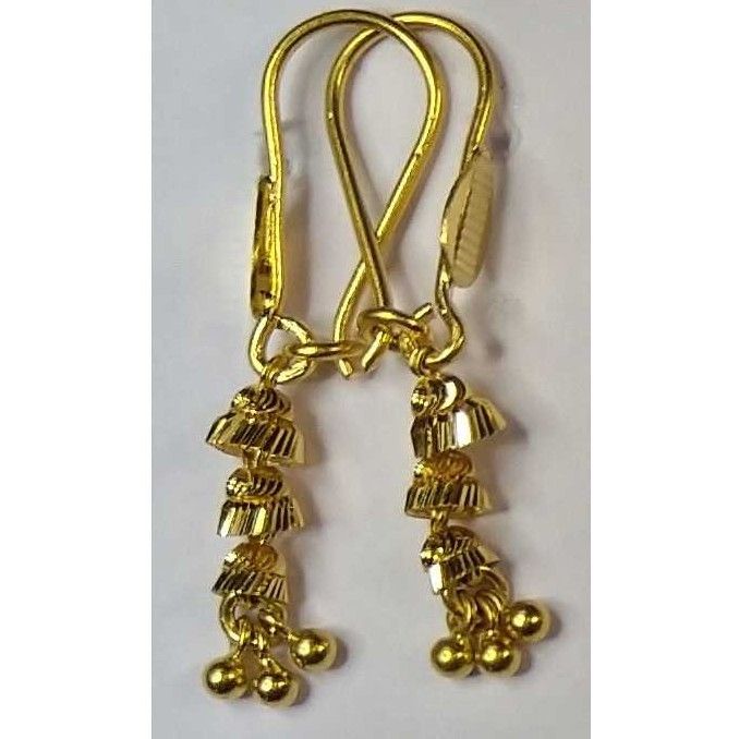 916 Gold Fancy Tardul Earrings Akm-er-104